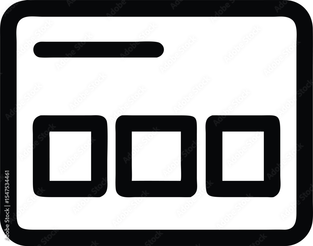 Poster dashboard ui icon set blocks widgets and layout design