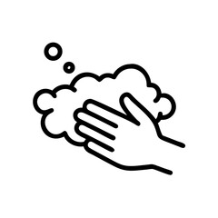 Obraz premium Clean hands with soap bubbles. Hand washing is essential for hygiene. Proper hand washing prevents infections. This image of hand washing is perfect for public health campaigns.