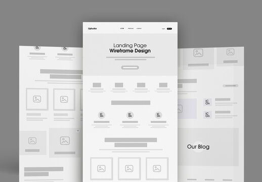 Modern And Creative Wireframe Template Layout