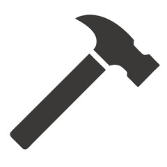 Hammer simple icon. Vector illustration