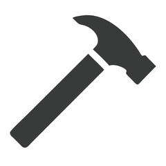 Hammer simple icon. Vector illustration