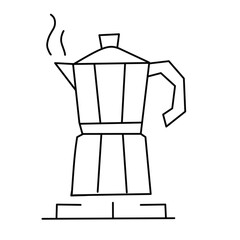 hot drink brewing instructions vector