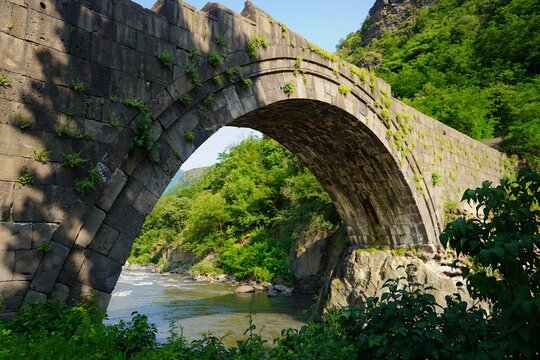 Ancient bridge in Armenia, Lori region.