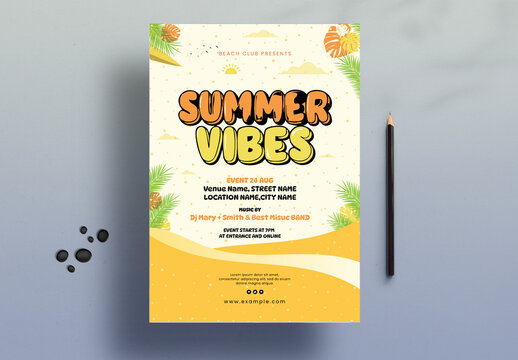 Summer Party Poster Template