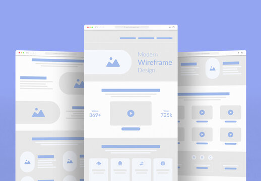 Website Wireframe Template Layout