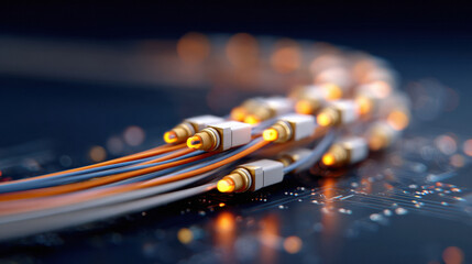 multiple colorful cable