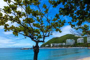 View from the promenade of Hainan Beach