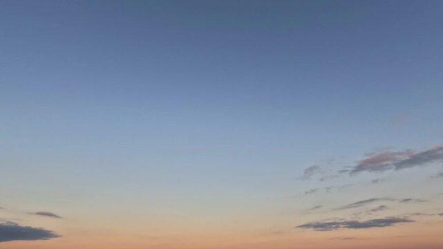 timelapse of the sky of light clouds at sunrise after the rain for forecast