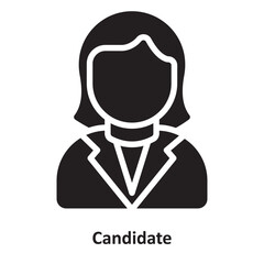 Candidate Vector Icon which can easily modify or edit