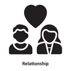 Relationship Vector Icon which can easily modify or edit