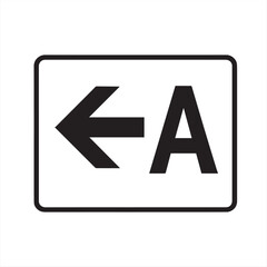 vector illustration of a sign