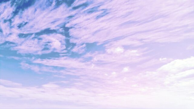 sky timelapse of pretty light pink sunrise clouds