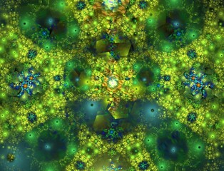 Imaginatory fractal abstract background Image