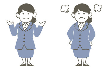 スーツの女性02-02