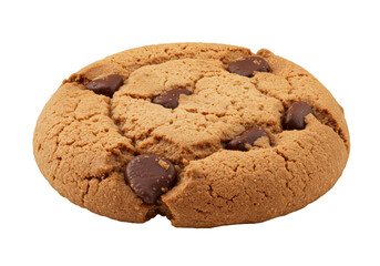 Isolated Chocolate Chip Cookie with Bite