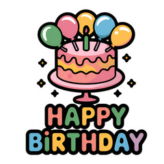 birthday cake with candles