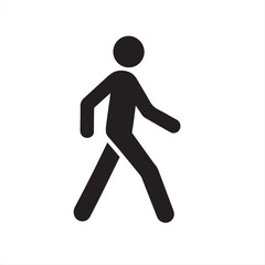 running man silhouette sign