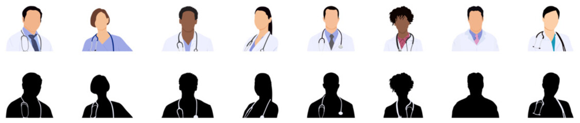 Fototapeta premium Professional doctor avatars