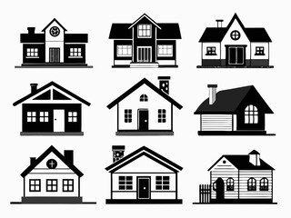 house icons set
