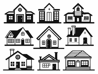 set of houses
