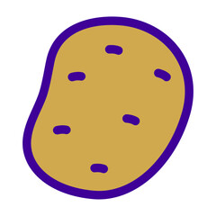 vector illustration of potato