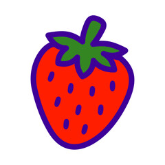 vector illustration of a strawberry