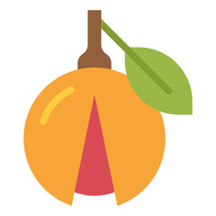 Obraz premium Exotic Fruit Pala Vector Illustration