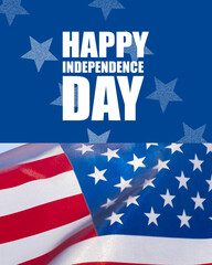 Celebrating Independence Day with vibrant American flag and festive decorations
