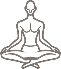 silhouette of a woman in yoga position