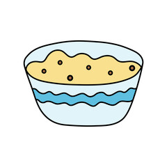 Hand drawn vector illustration of a porridge