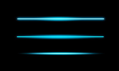 Obraz premium Glowing neon blue lines on a dark background, perfect for sci-fi, futuristic, digital, or cyber-themed designs, banners, or tech interfaces.