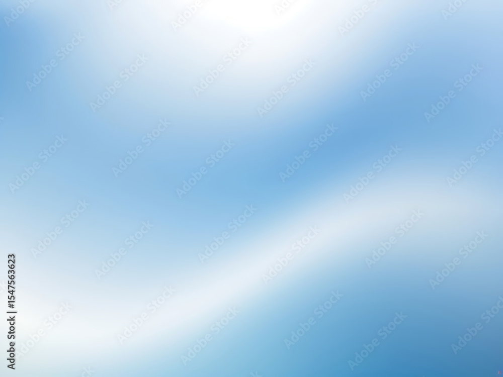 Poster soft blue and white gradient light background with smooth abstract glow effect | ai