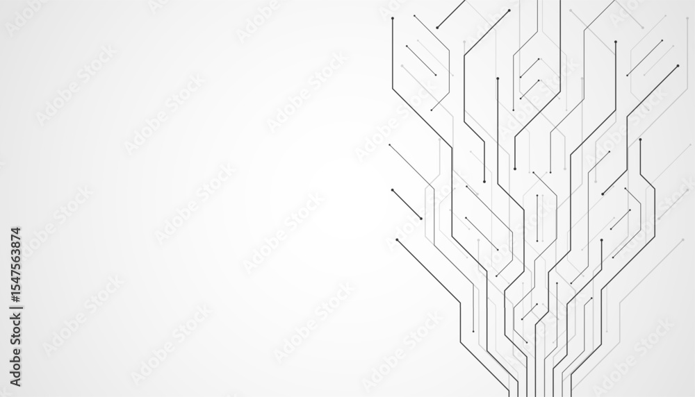 Poster motherboard technology abstract texture design. creative idea ai banner concept for internet technol