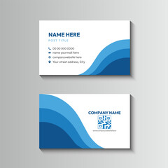 Elegant Business Card with Wave Design