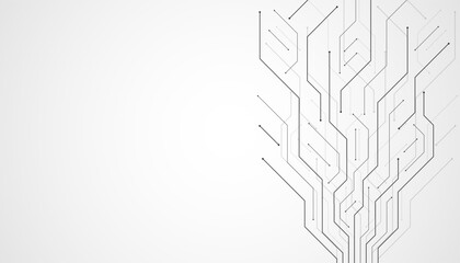 Motherboard technology abstract texture design. Creative idea AI banner concept for internet technology. Software coding. Digital concept for poster, cover, banner, header, web, presentation template.