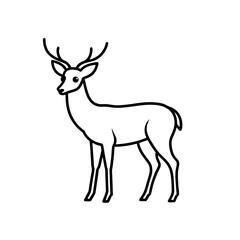 Obraz premium deer vector illustration