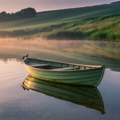 Obraz premium boat on the lake