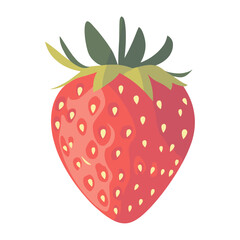 Obraz premium Strawberry illustration background fruit vector
