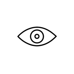 eye test chart icon on white background  .svg