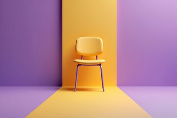 Simple Yellow and White Square Gift Box with Wheat Stalks Background