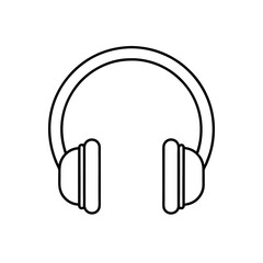 Obraz premium headphones-icon-on-white-background--.svg