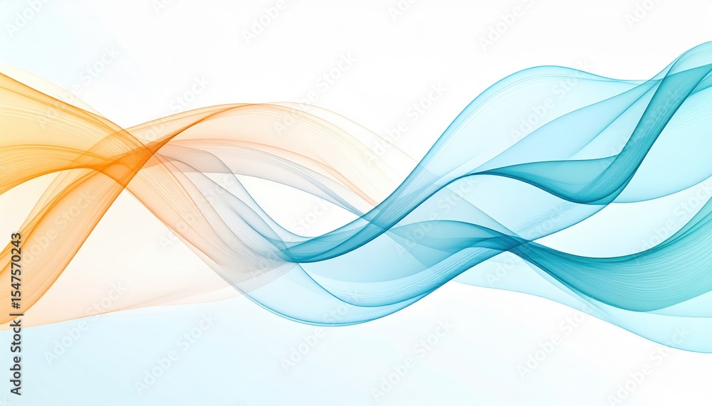 Poster abstract color waves design background