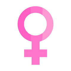 Pink female symbol pink representation feminism vector