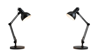 Desk Lamps Isolated on Transparent Background – Modern Lighting PNG