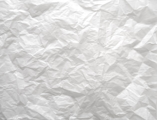 White Paper Texture background. Crumpled white paper abstract shape