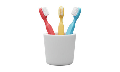 toothbrushes in a glass