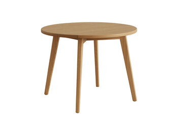 Mid-Century Modern Round Wooden Dining Table Simple Elegance for Your Home