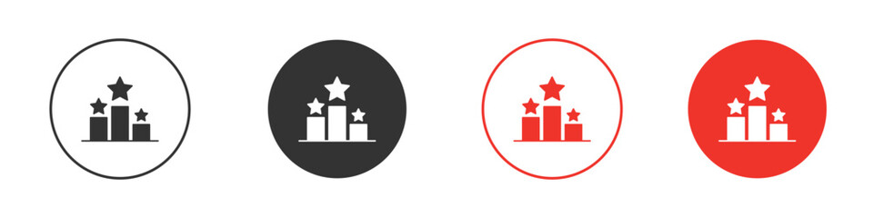 Fototapeta premium Podium star icon