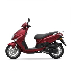 Obraz premium Sleek Red Scooter with Modern Design and Compact Features