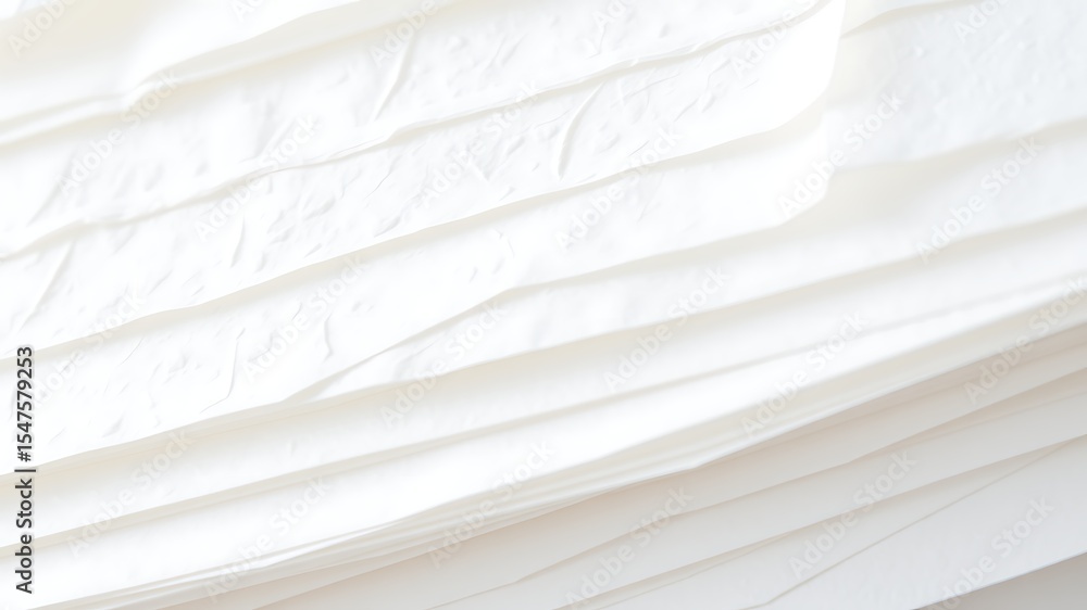 Poster closeup white paper layers textured surface soft light subtle lines minimalist background image